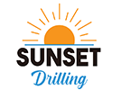 Sunset Drilling logo, stormwater dry well drilling in the Phoenix east valley.